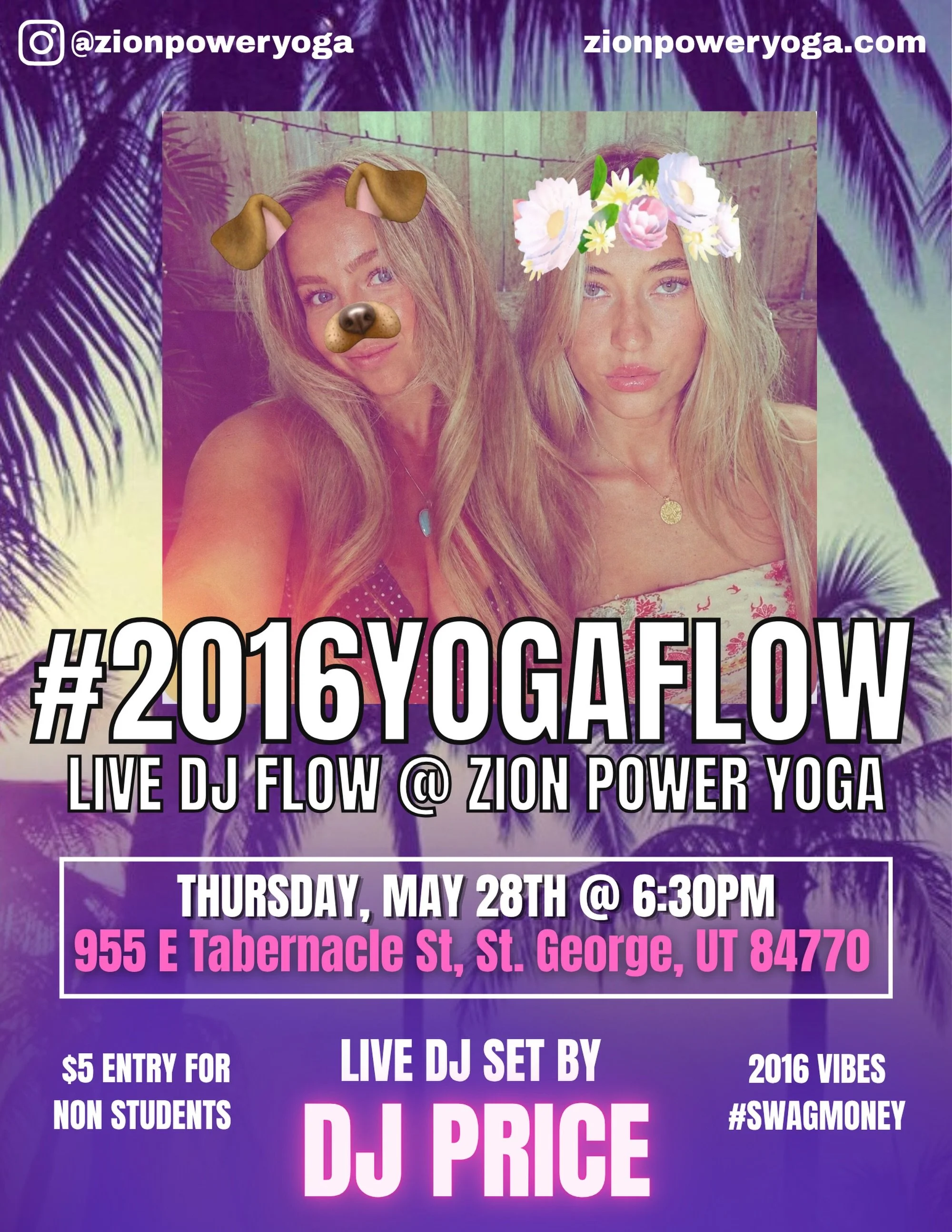 we are brining 2016 back with our BEATS POWER FLOW CLASS by @lucyrigggs 
X DJ PRICE @felicitypricee 

STUDENTS ARE FREE, NON STUDENTS $5
bring your friends, wear your favorite set&hellip; prepare for #SWAG #SWEAT and good music ✨🪩💋💿🌴💅🏼🎧☀️😩🔥?