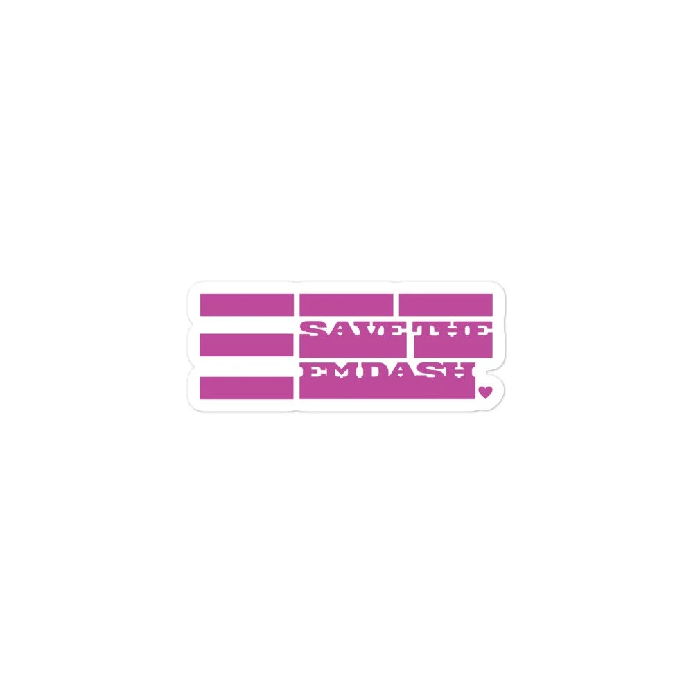 Save the Em Dash Propaganda Sticker