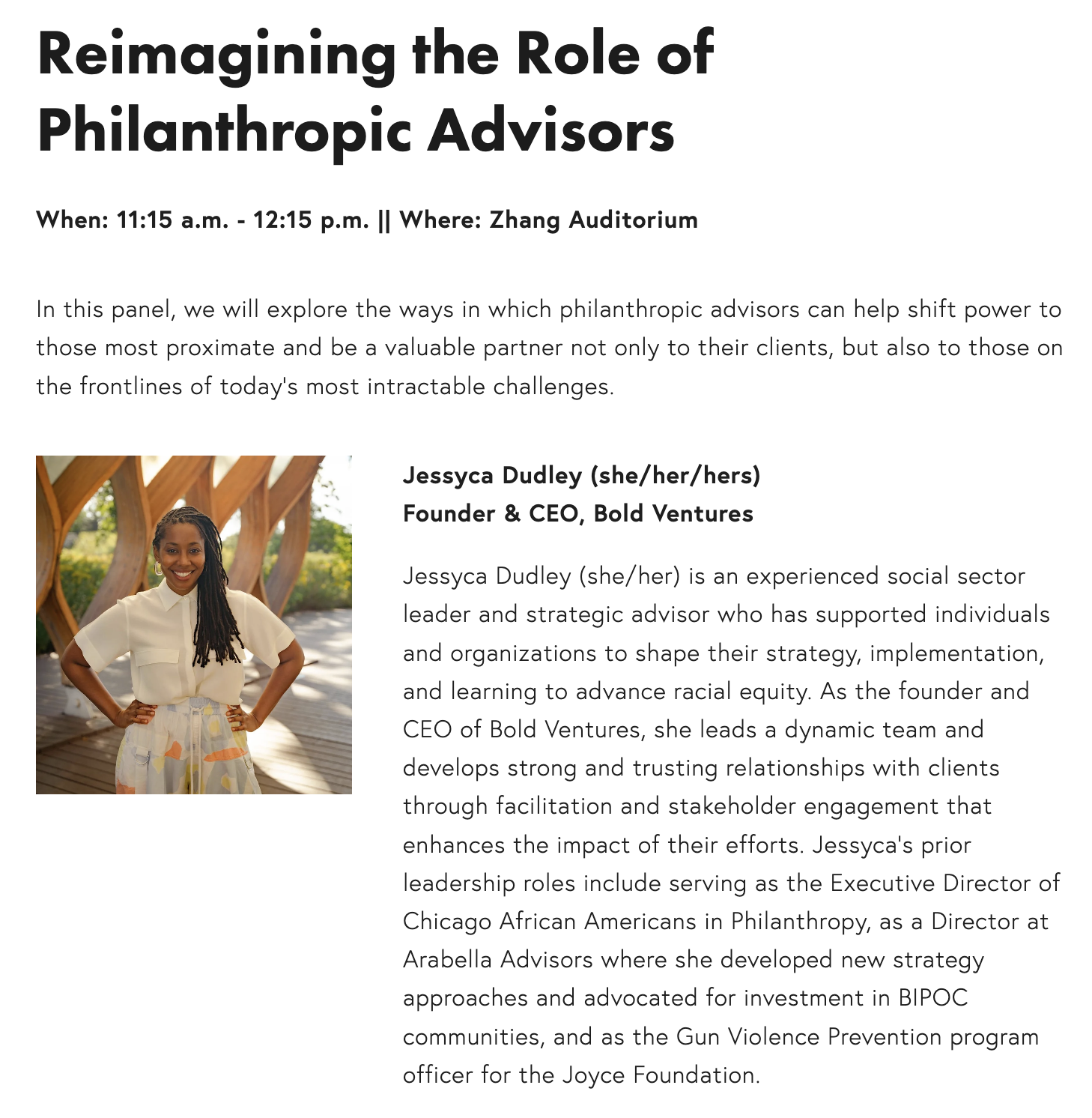 Yale Philanthropy Conference
