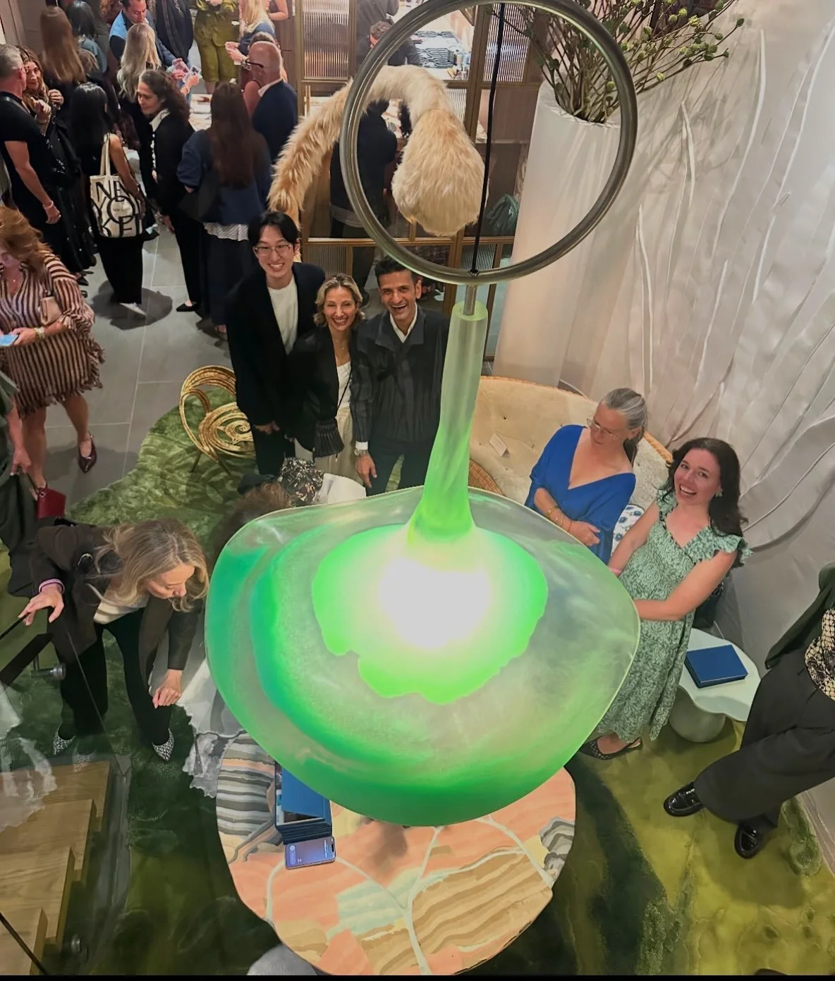 Thank you @aamir_khandwala for including my chandelier in your gorgeous space at @kbshowhouse and thank you @cristinagrajalesgallery for everything ✨✨💚💚