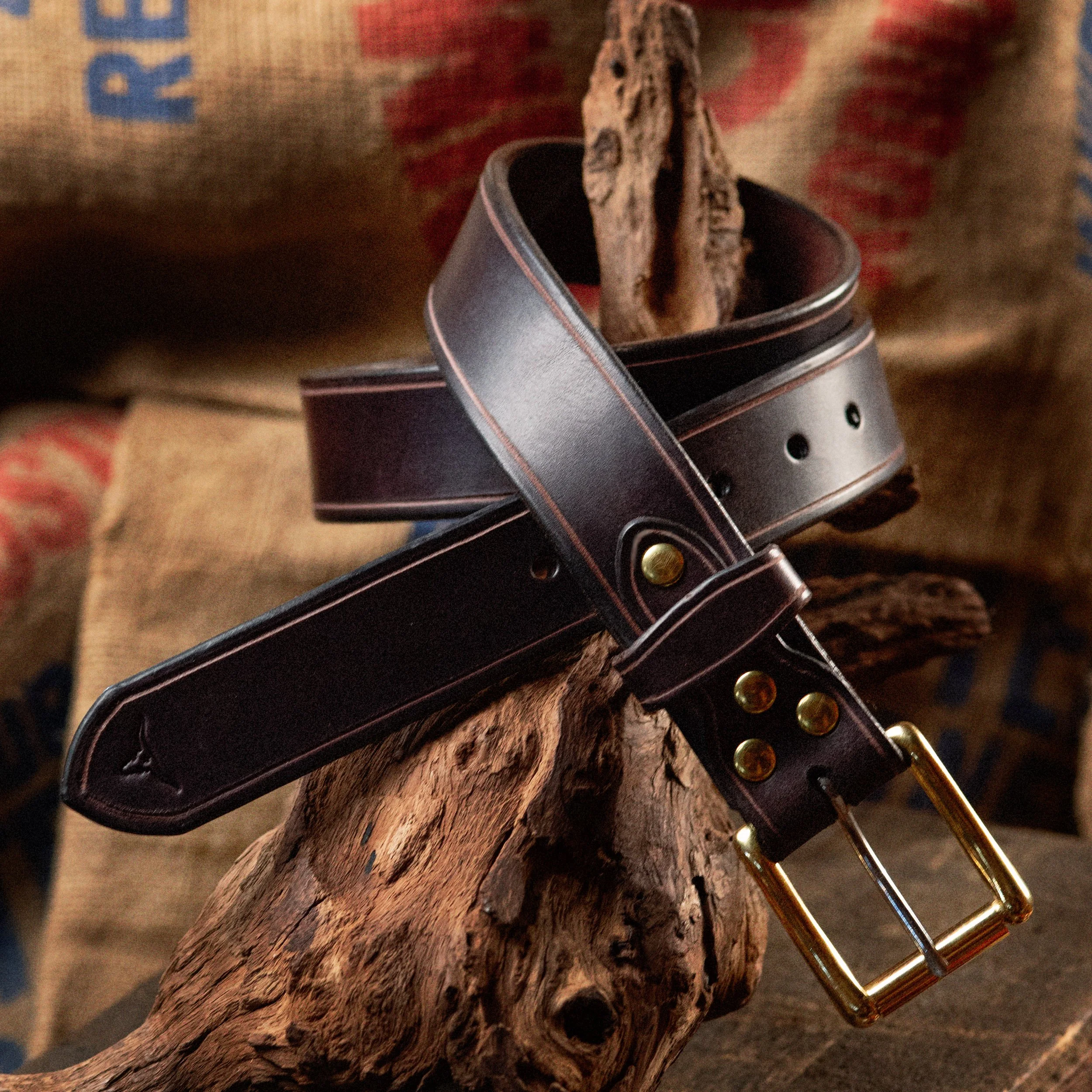 The 1911 One Belt Grooved By Avery Case And Saddle In Havana