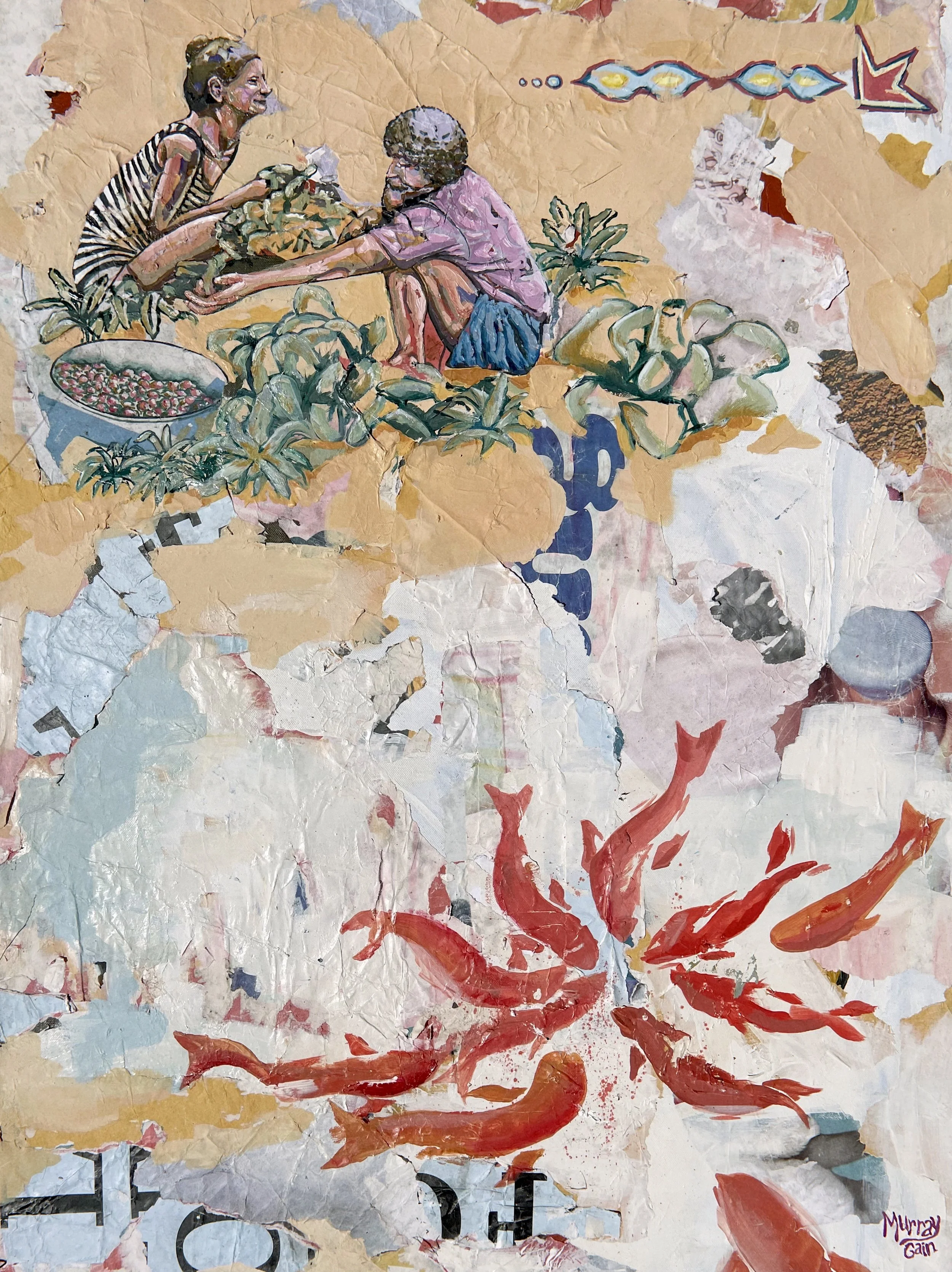 Farmers and Fish (Print)