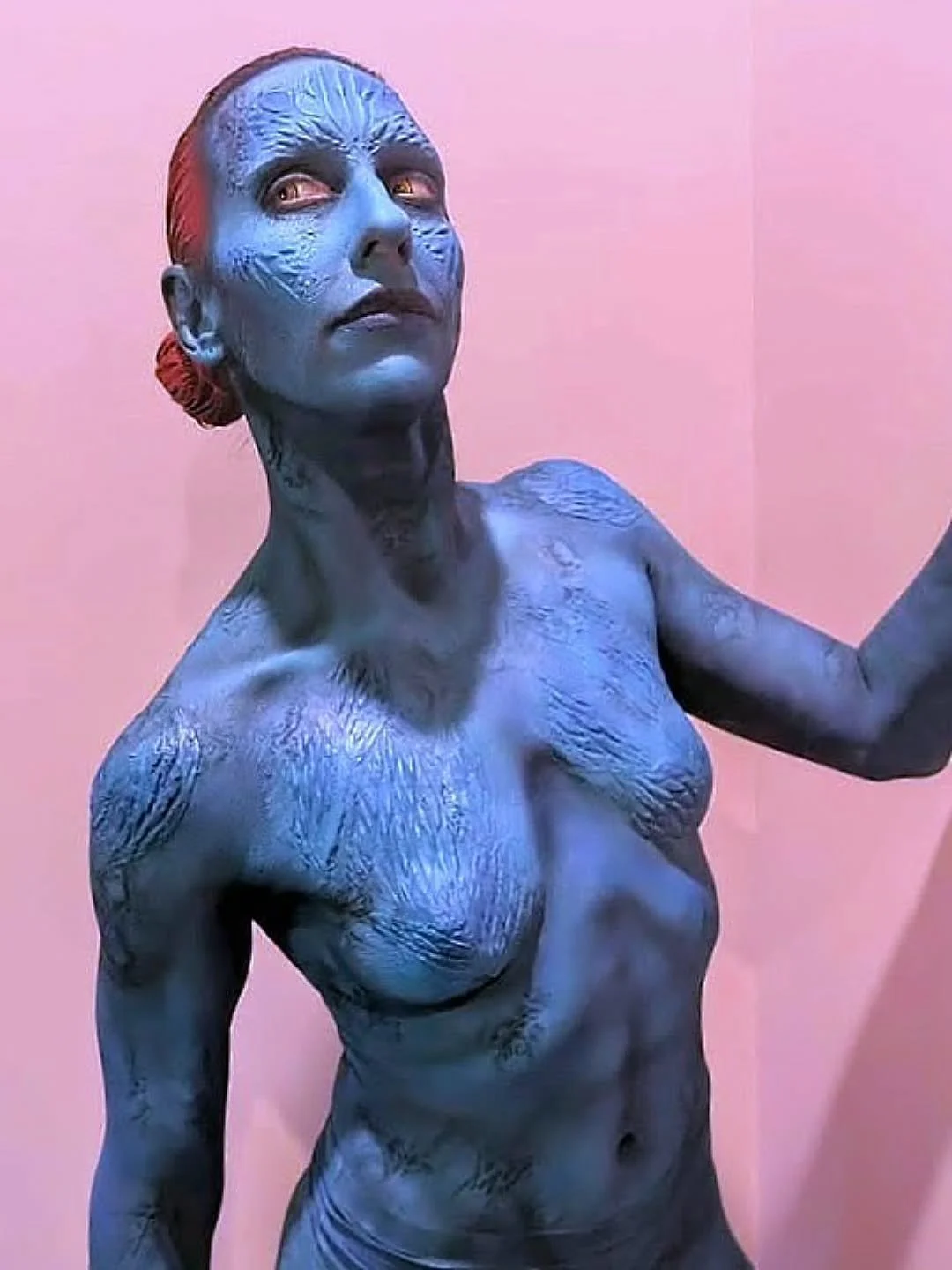 Mystique body paint with latex prosthetics sculpted and molded by @spiralfx_oddities , applied by spiralfx and @chambersfxandbeauty 
Products - Kryolan, proaiir
This is definitely a look I want to revisit when I start being able to work with differen
