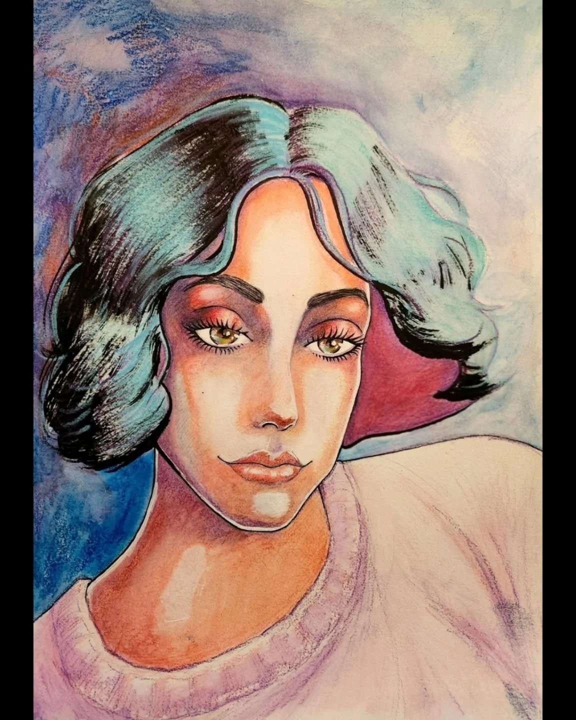 Goddess of Dance, Guide Me

Pastel, ink, and whiteout on paper