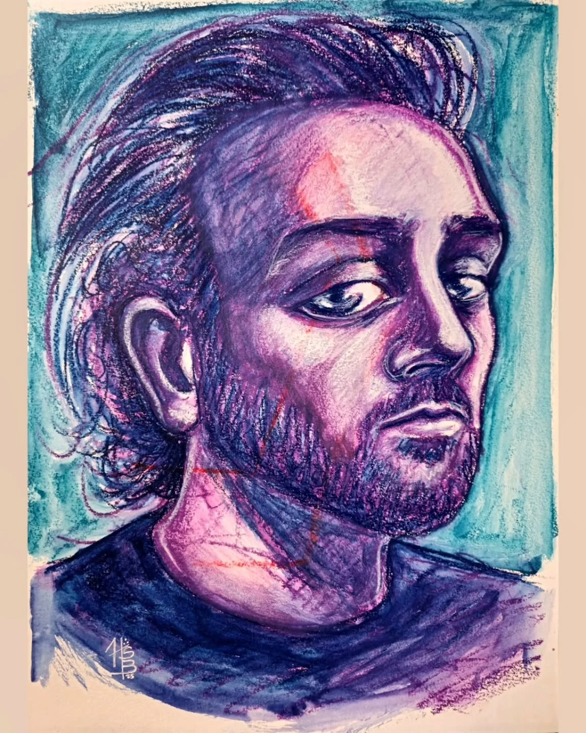 Self Portrait, May 2025

Water Soluble Pastels, 11x15 Paper