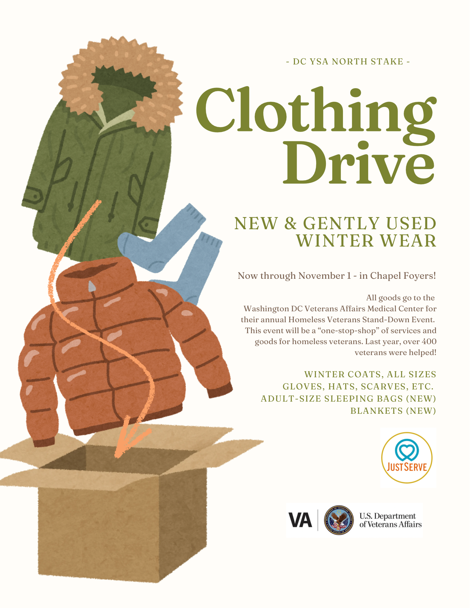 Veteran’s Clothing Drive