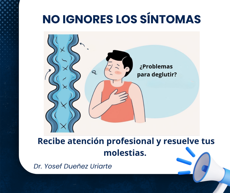 ¿Dificultad para tragar o dolor en el pecho? Tu esófago podría estar en alerta.