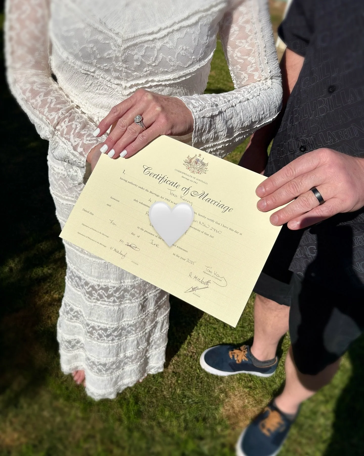 They waited, they held on &mdash; and today, they finally said I do. So much love, so worth the wait. 💍🤍