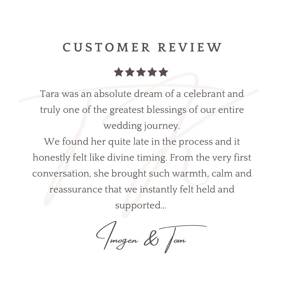 When my couples leave reviews like this&hellip; 🥹🤍

Imogen &amp; Tom shared the most beautiful, heartfelt words Google review (it was so long I couldn&rsquo;t fit it all in this image!) but here&rsquo;s a little snippet✨

Being trusted with your st