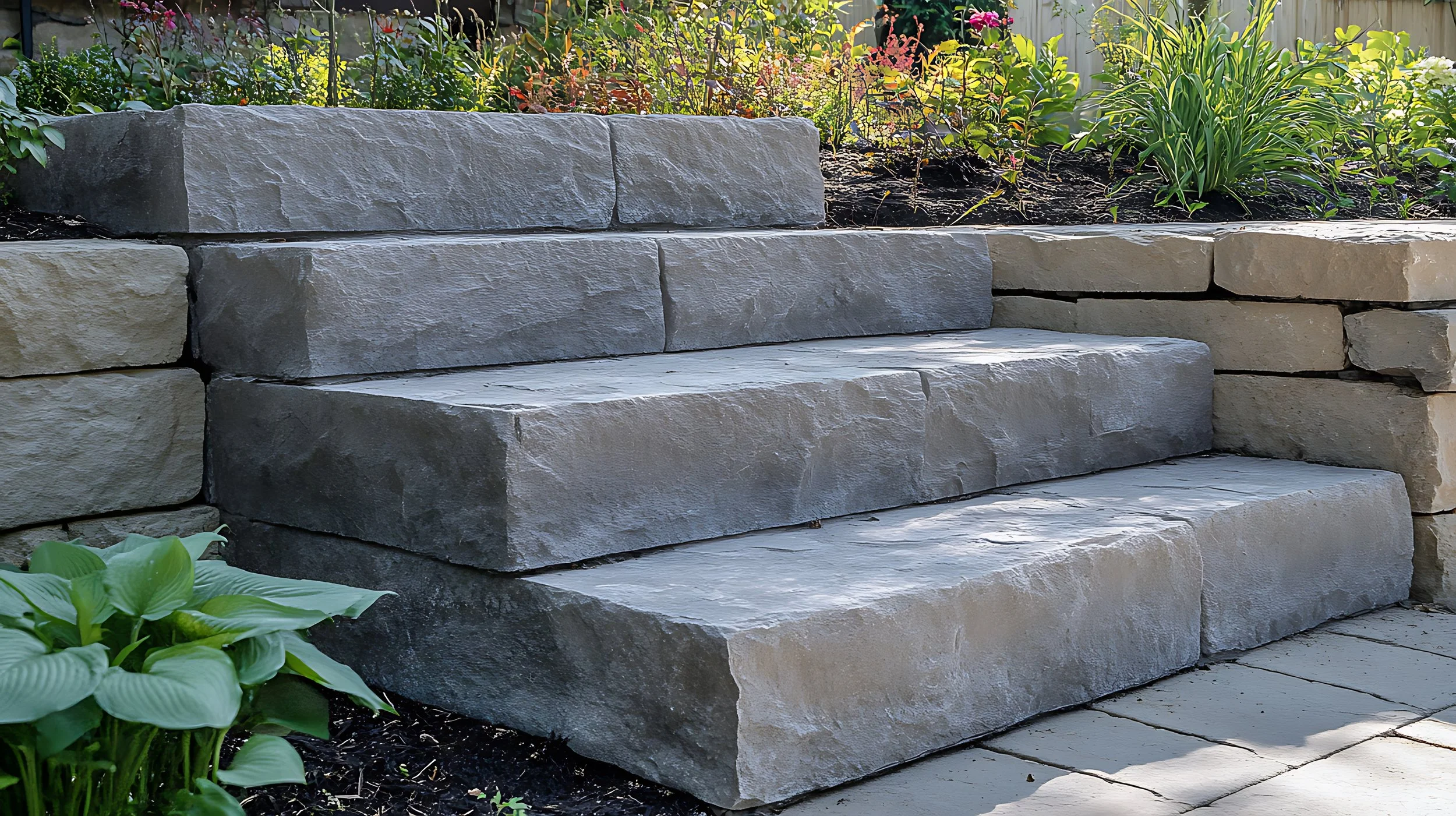 Stone steps in Weatherford, TX