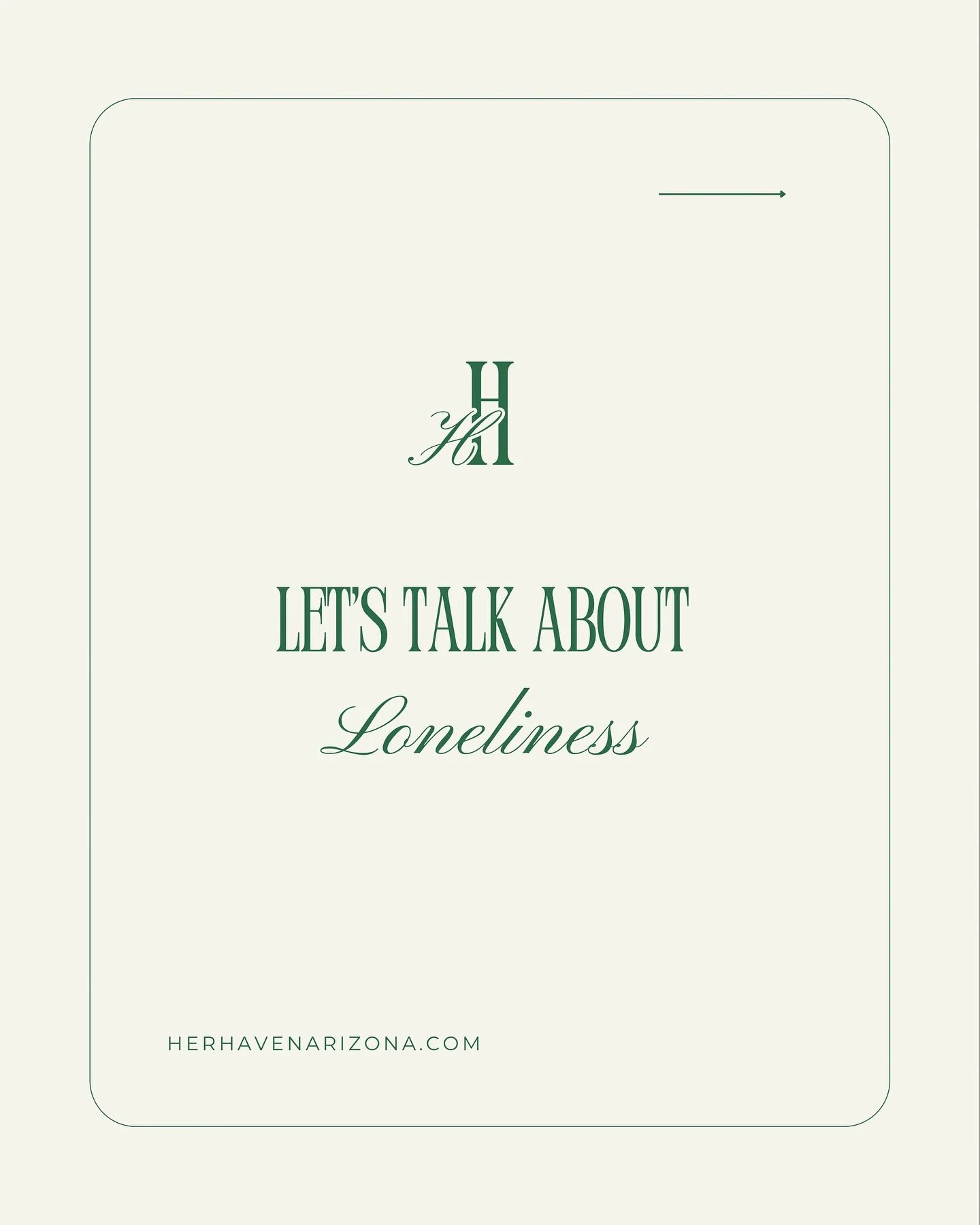 Let&rsquo;s talk about loneliness!!! 

It&rsquo;s something so many of us quietly carry, that ache of feeling unseen or disconnected. But here&rsquo;s the truth: loneliness doesn&rsquo;t mean you&rsquo;re unworthy of love or friendship!!

God promise