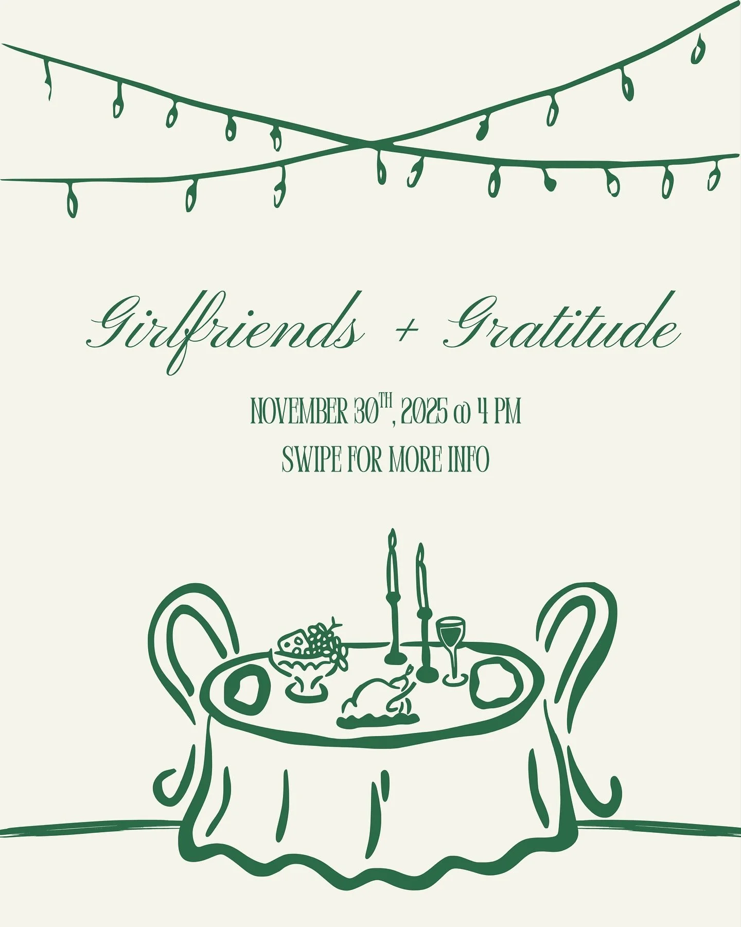 It&rsquo;s officially time for Girlfriends + Gratitude 🍂🕯️✨

A cozy Friendsgiving with the Her Haven girls is finally here and we cannot wait to celebrate with you!

We&rsquo;re gathering for a relaxed potluck dinner, intentional connection, and a 