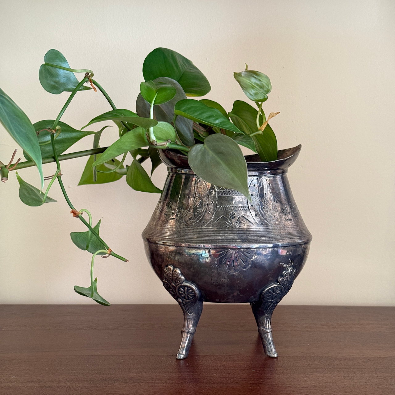 Vintage Silverplate Jardinière