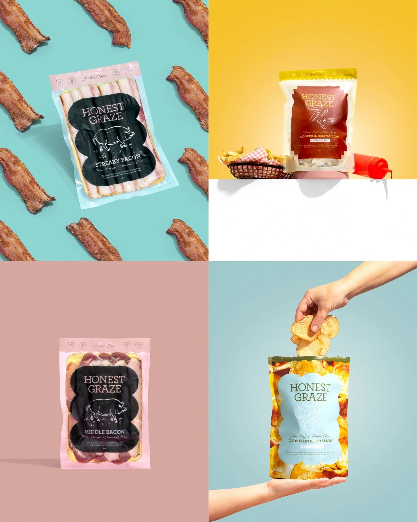 This was an awesome shoot for Honest Graze, and even better we got to eat the product after! Probably the best chips and bacon I&rsquo;ve ever had. 

#productphotographerandstylist #goldcoastcreatives #createwithcolours #professionalcontent #contentc