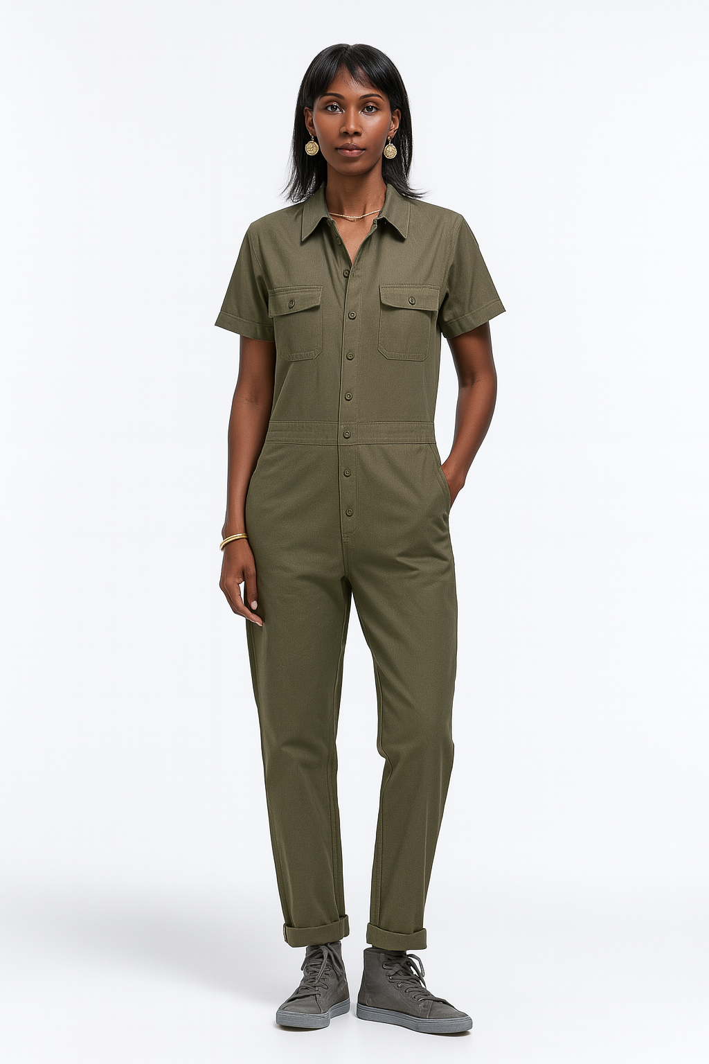 Olive Green Utility-style Pre-Loved
