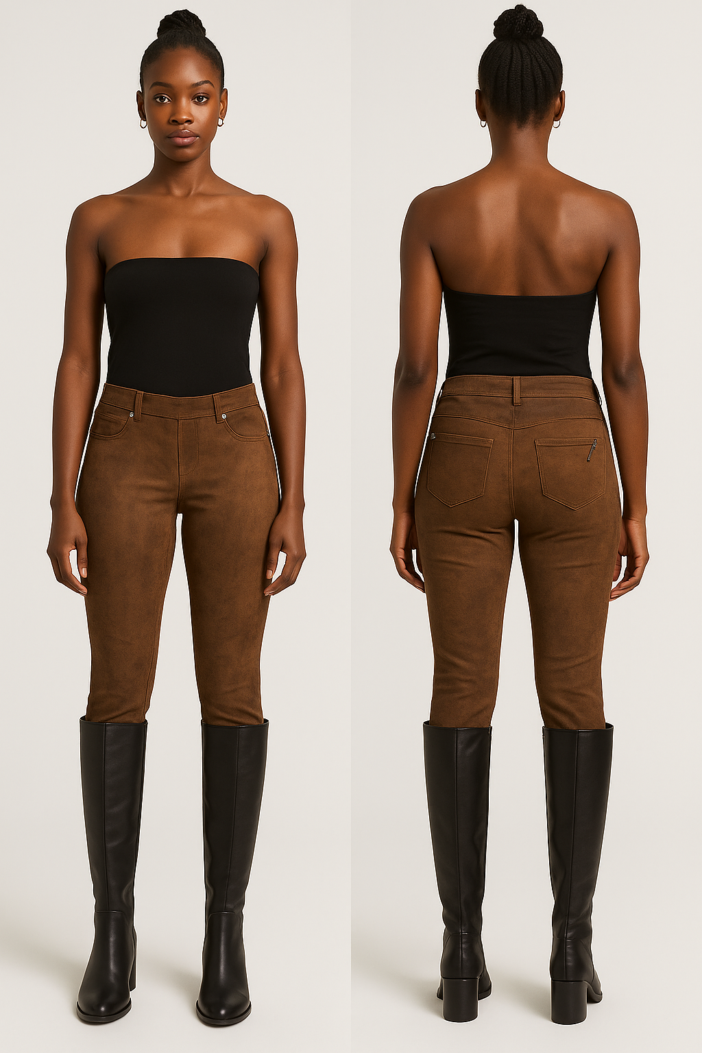 JEGGING COLLANT Suede-Look New