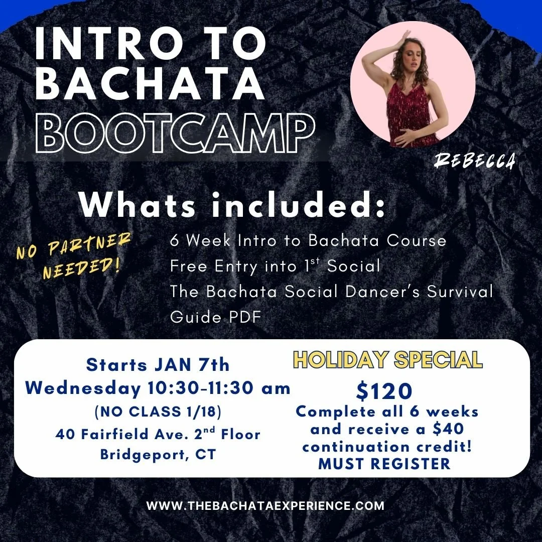 Intro to Bachata Bootcamp HOLIDAY SPECIAL WEDNESDAY CLASS