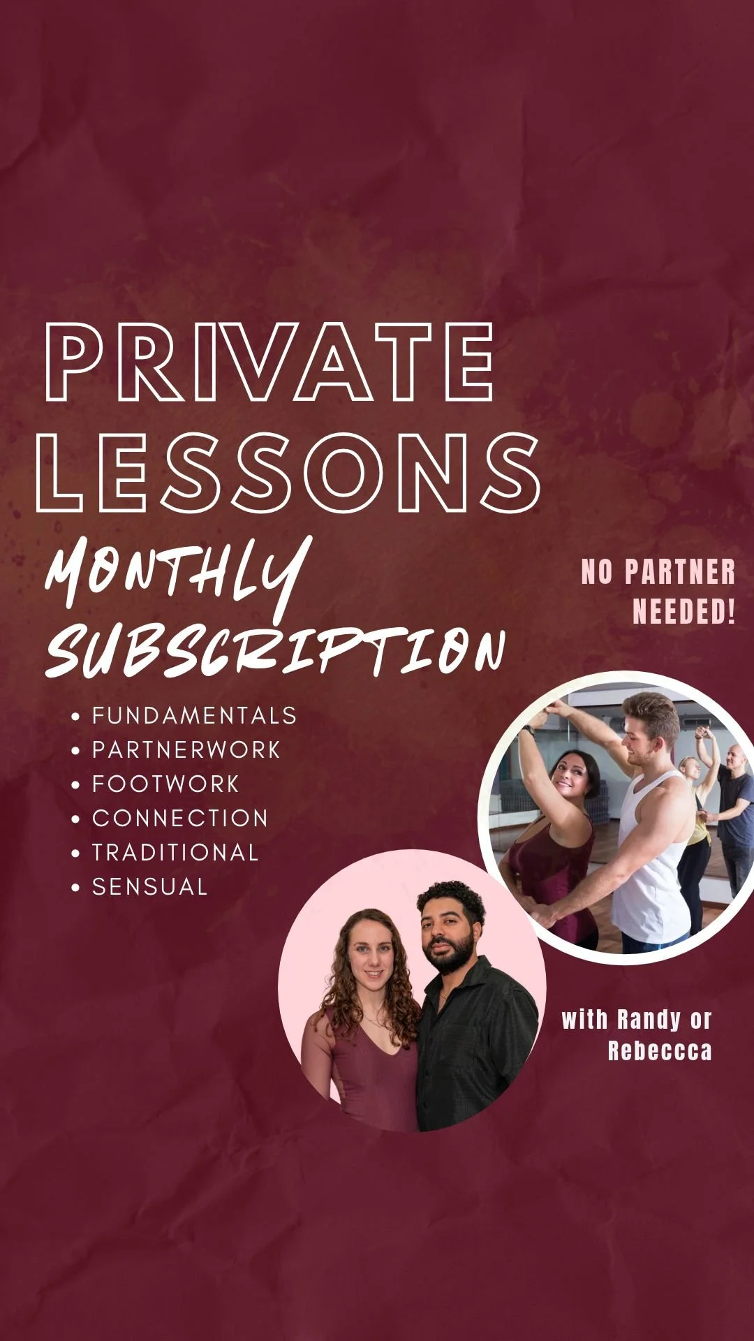 Private Lesson- 4 Month Commitment $55/ month