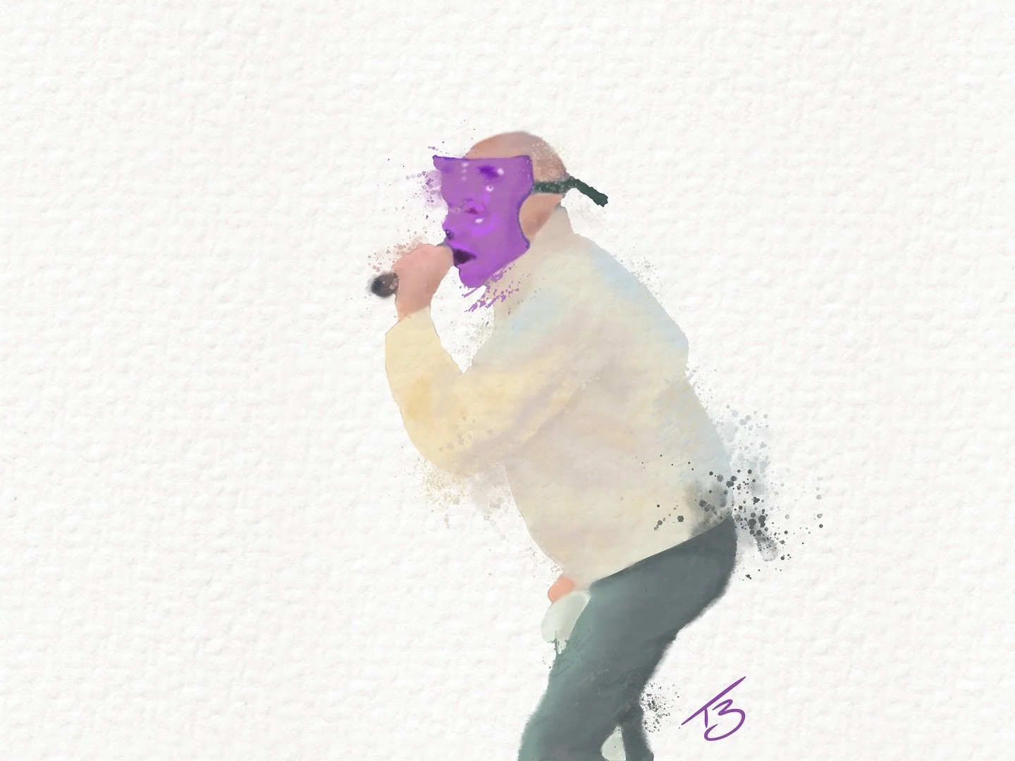 Amazing show at @redrocksco first at the venue and great first experience. #profgampo #redrocks #digitalart #watercolor #artist