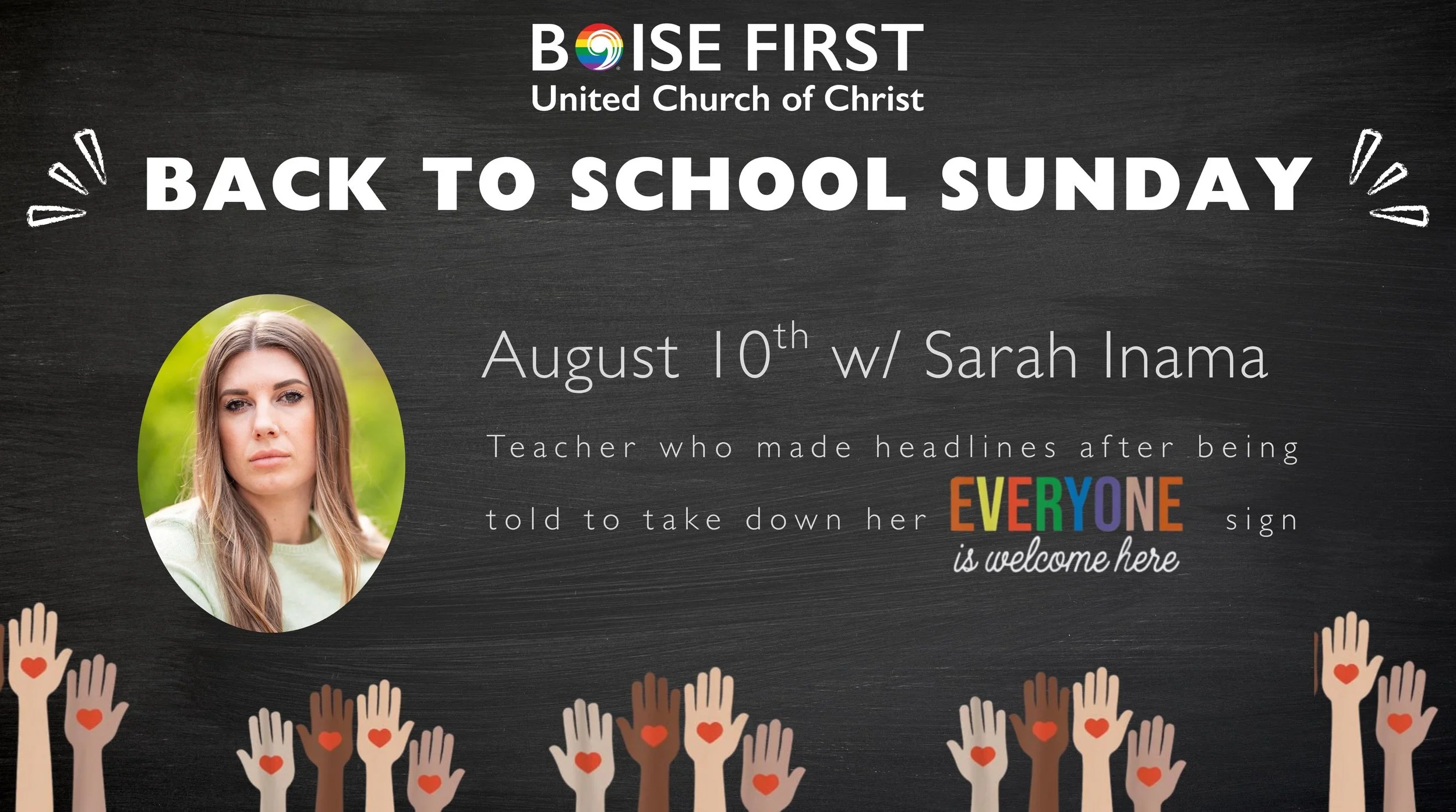 Back-to-School Sunday with "All Are Welcome" Sarah Inama