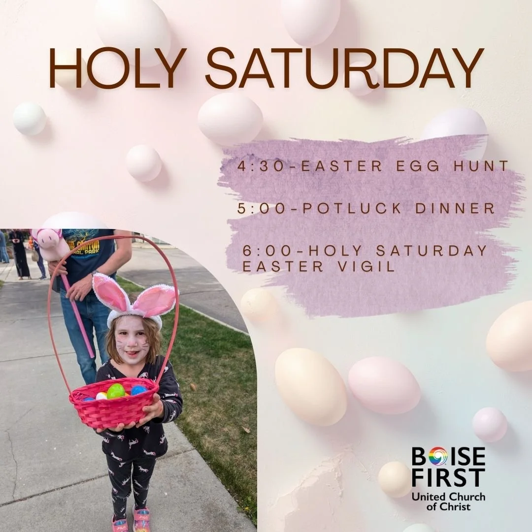 Holy Saturday: Easter Egg Hunt, Potluck & Vigil