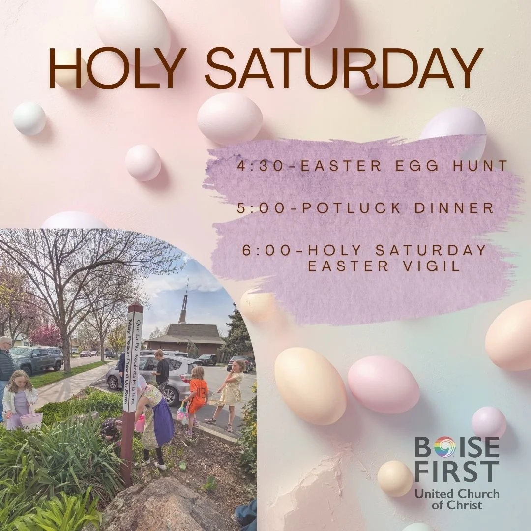 Holy Saturday: Easter Egg Hunt, Potluck & Vigil