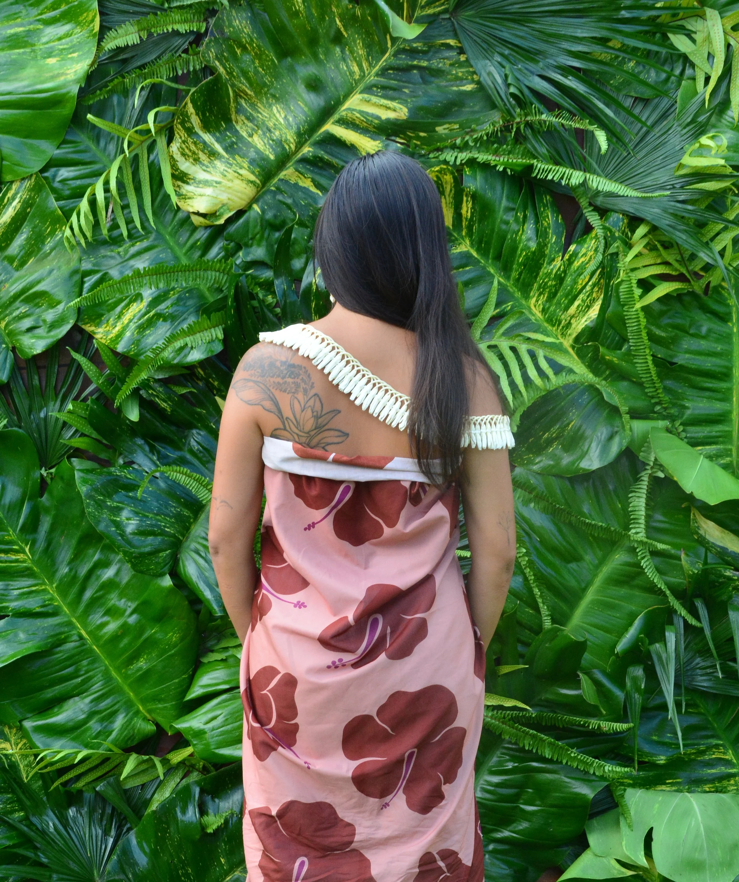 Hibiscus Pop • Pareo • Maroon