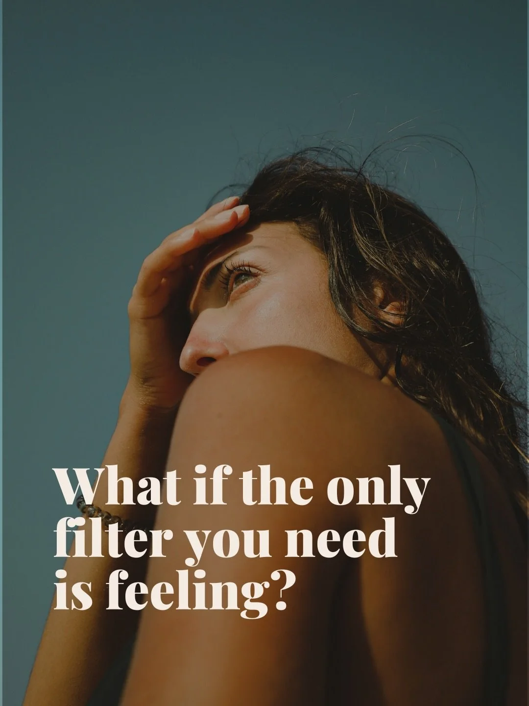 I have a feeling...

Somewhere along the way many of us became experts at doing instead of feeling.

We became the capable one. The dependable one. 
The one who keeps everything running.

And somewhere beneath all that... 
we lost touch with ourselve