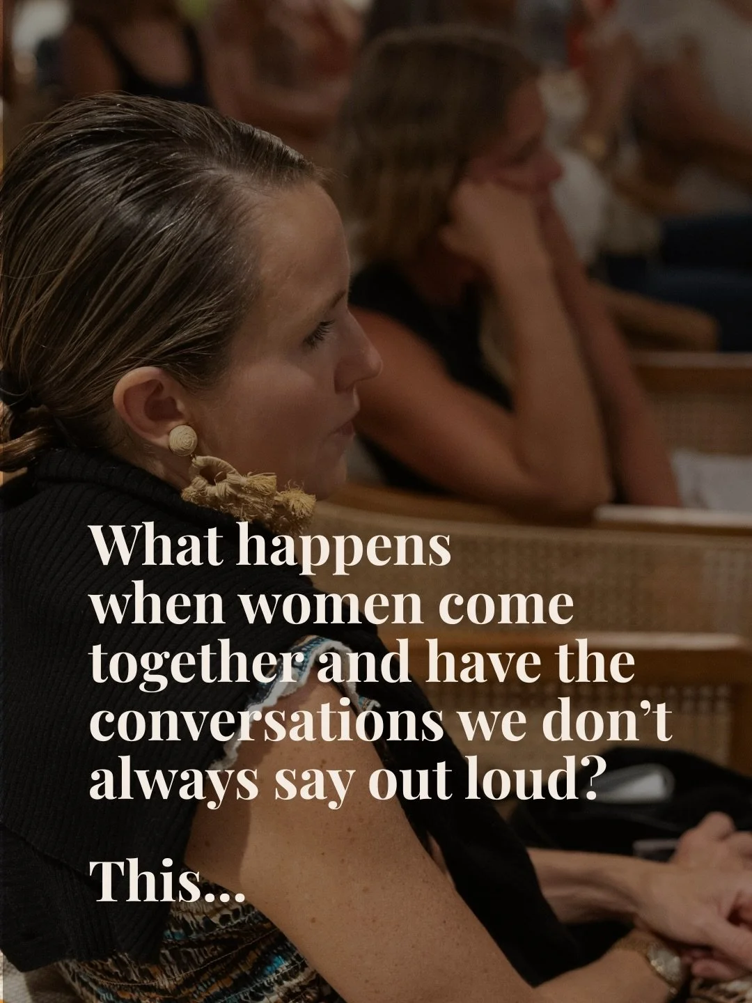 What happens when women come together say the things we don&rsquo;t always say out loud?

We talk about friendship.
Jealousy.
Self-worth.
Community.
Intuition.
And what it really means to lift each other up.

One of the biggest reminders from last mo