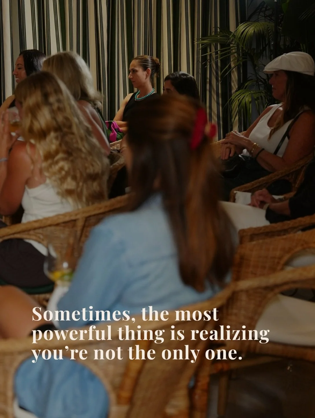 Sometimes, the most powerful thing is realizing you&rsquo;re not the only one.

The questions you&rsquo;re carrying. 
The transition you&rsquo;re navigating. 
The things you don&rsquo;t have figured out yet.
There&rsquo;s something about sitting in a
