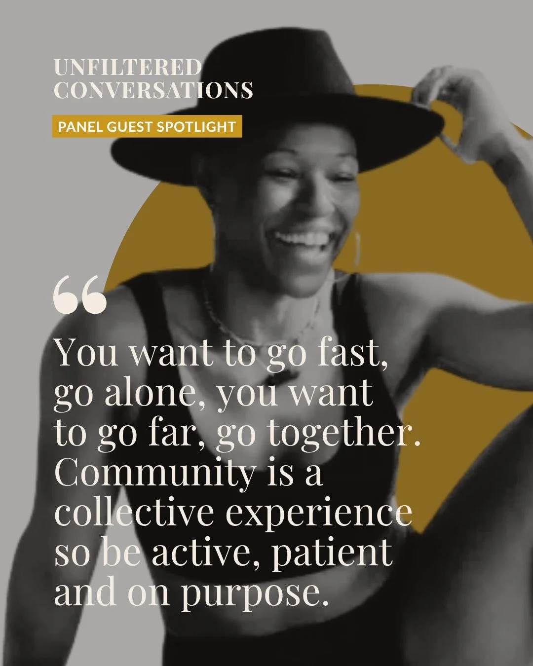 We are honored to welcome Alicia &ldquo;ACE&rdquo; Easter @aceyogala as a panelist for our next Unfiltered Conversation on &lsquo;Midlife: Body, Image &amp; Health.&rdquo;

ACE will share her insights and deeply personal story on how her work helps p
