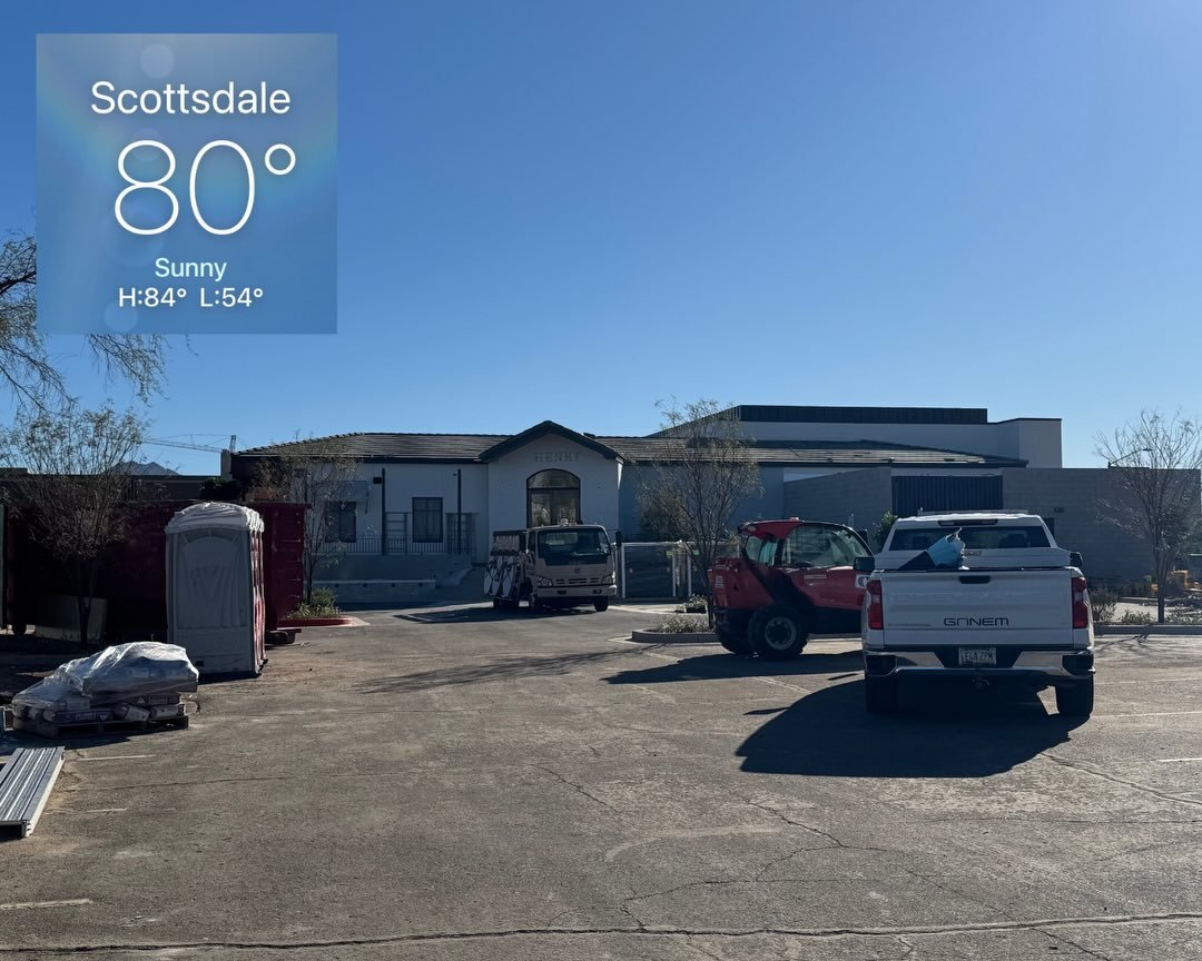 This week our team is split working on two new locations of The Henry. Our guys in Wilmette, IL are getting a taste of a real winter this week, while the rest of the team is enjoying Arizona&rsquo;s version of &ldquo;winter&rdquo;. 

#draftdoneright 