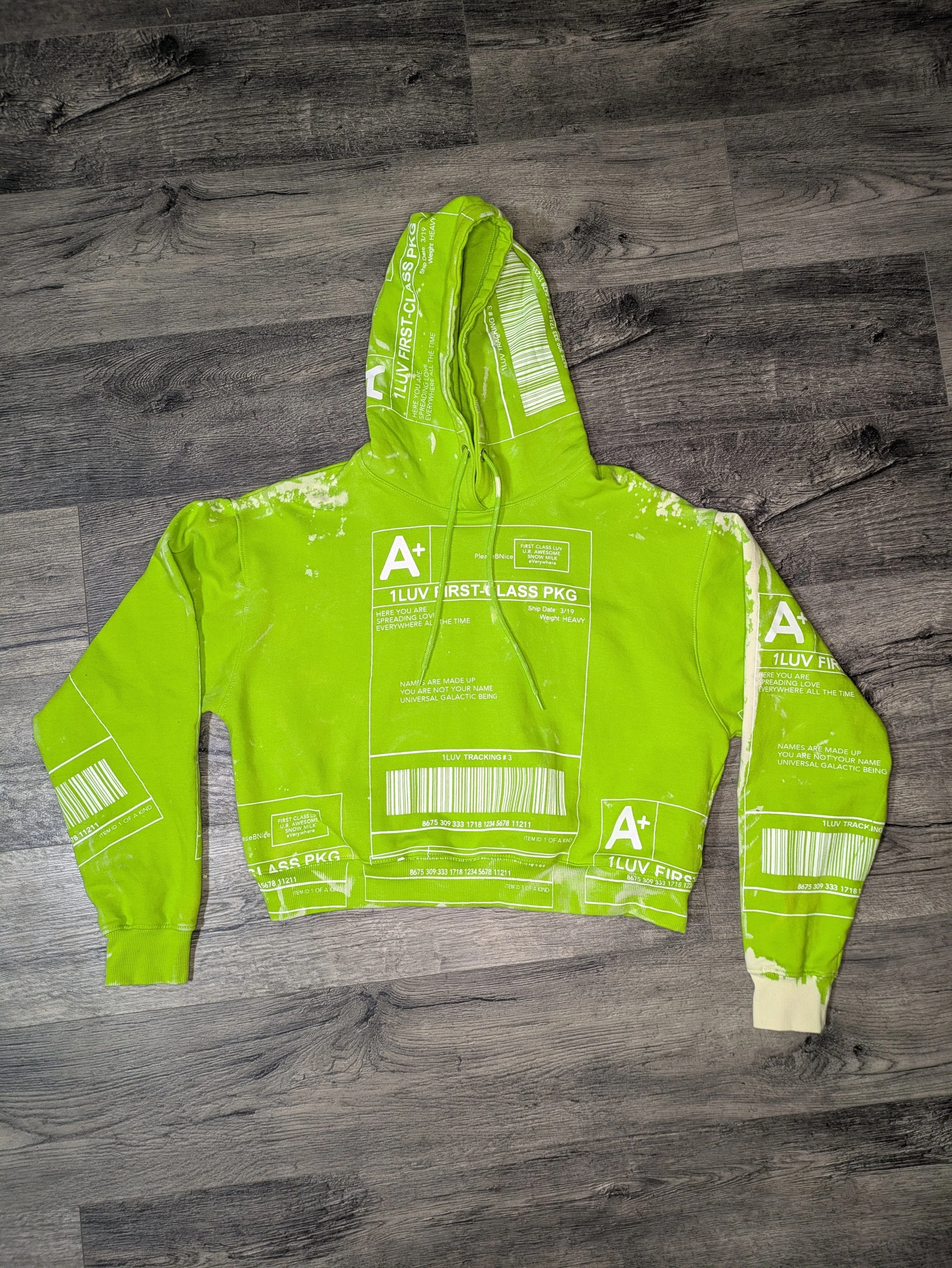 Snow Milk Reworked Hoodie / Green - One Of One