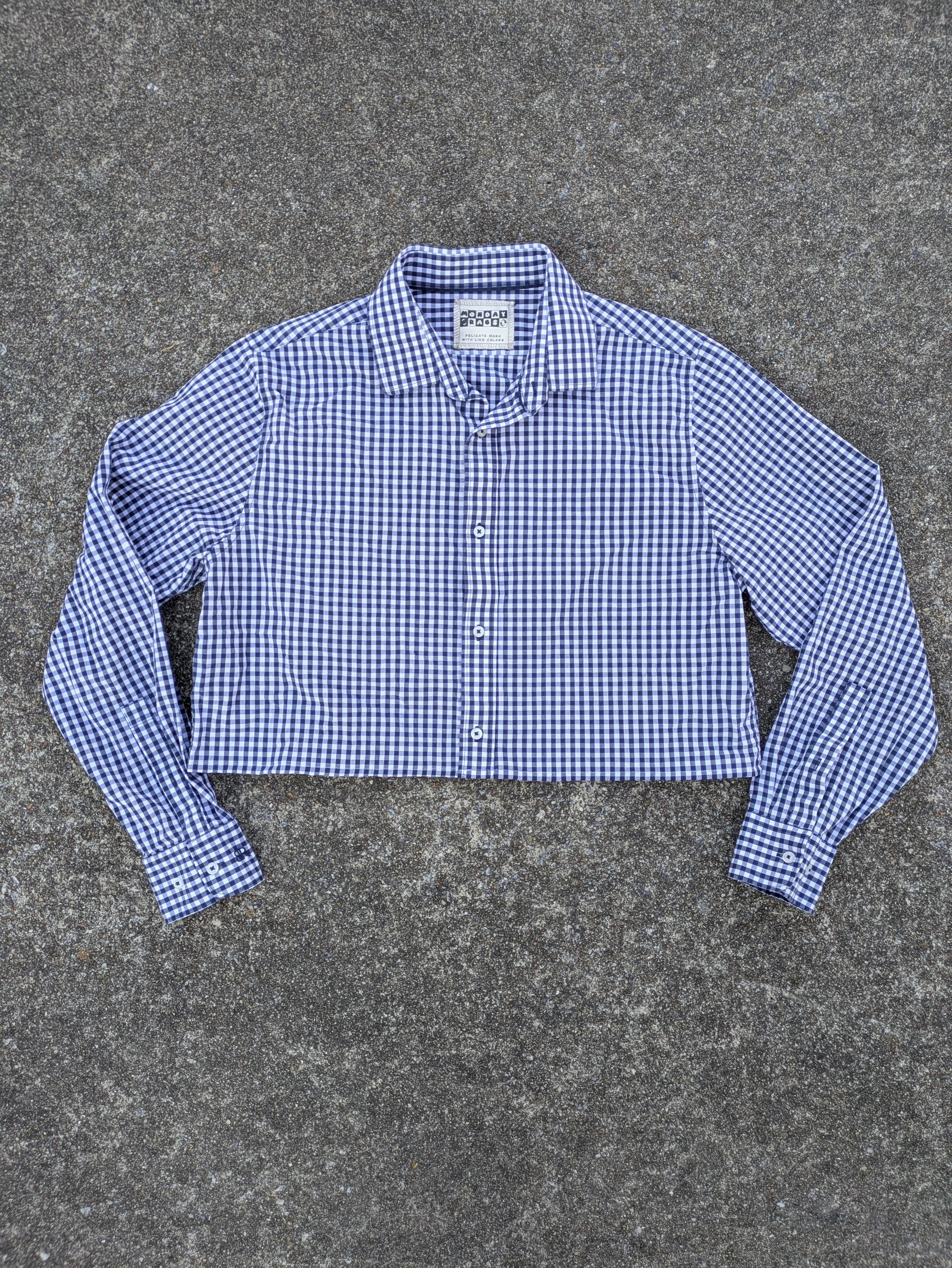 DAD CORE / navy gingham