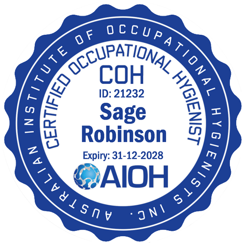 certified occupational hygienist badge