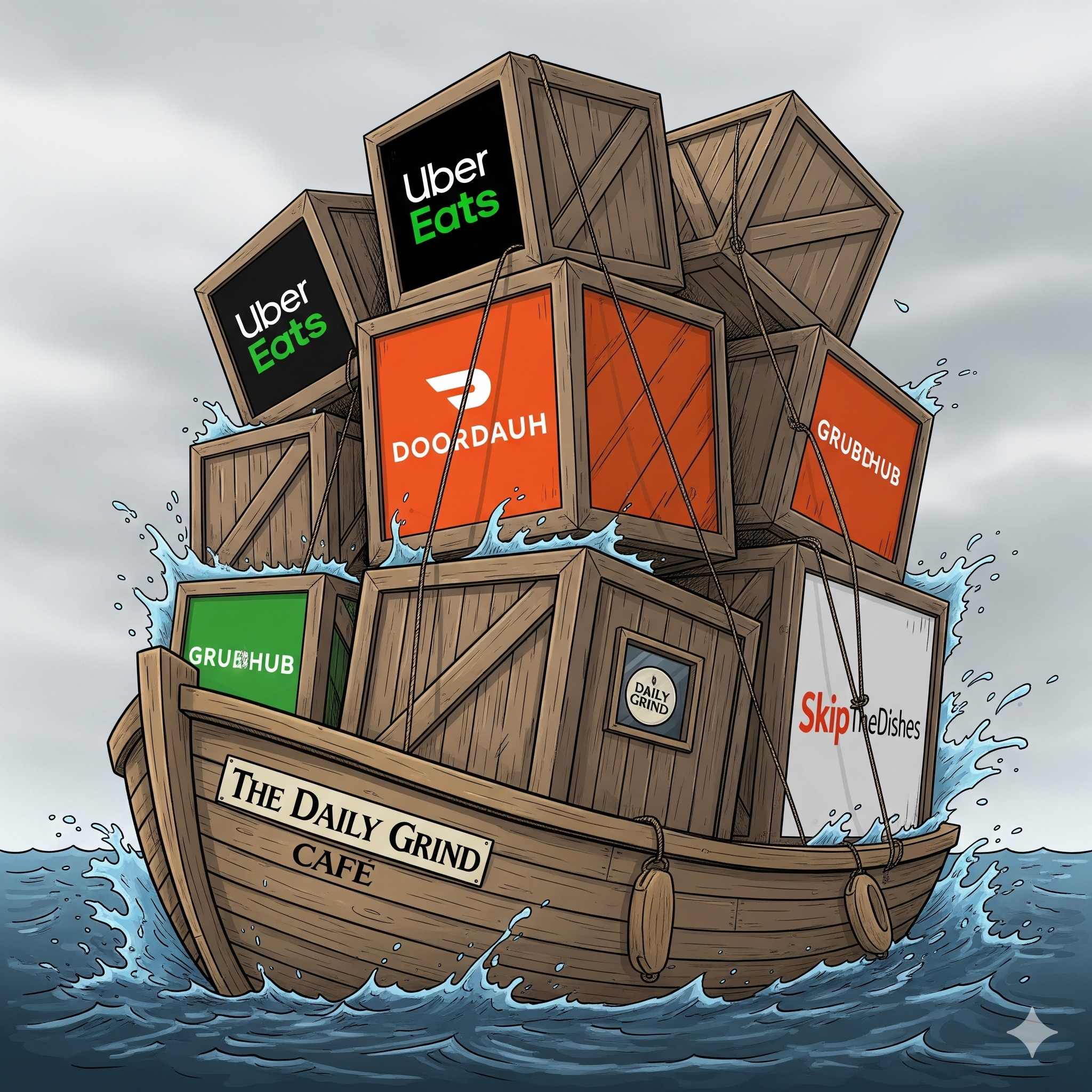 delivery apps, while seeming to offer a lifeline, are actually sinking the business with their fees.