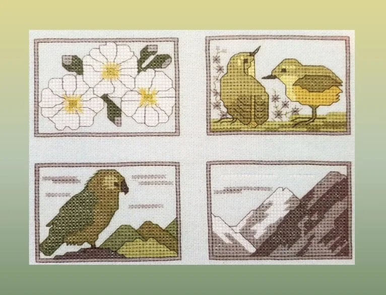 New Zealand cross stitch pattern by Cherry Parker