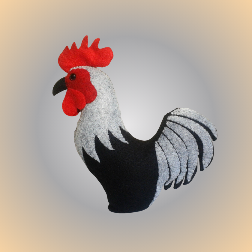 Felt Rooster pattern by Cherry Parker
