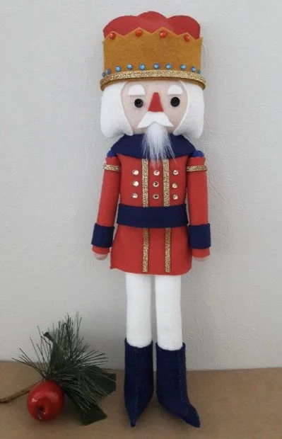 Felt Nutcracker pattern by Cherry Parker