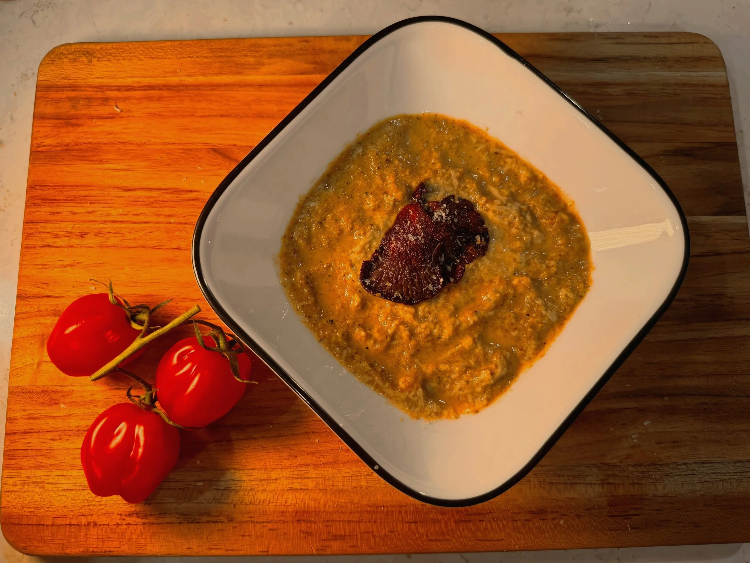 Oyster Mushrooms and Broccoli Cream Soup Recipe