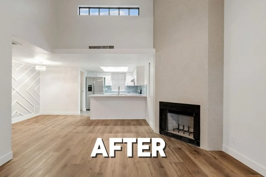 Before ➡️ After.

This condo didn&rsquo;t just get a facelift&mdash;it got a whole new identity. ✨

What changed?
&ndash; Closed-off oak kitchen opened into a bright, modern space with quartz counters
&ndash; Bathrooms reimagined with clean lines, ma