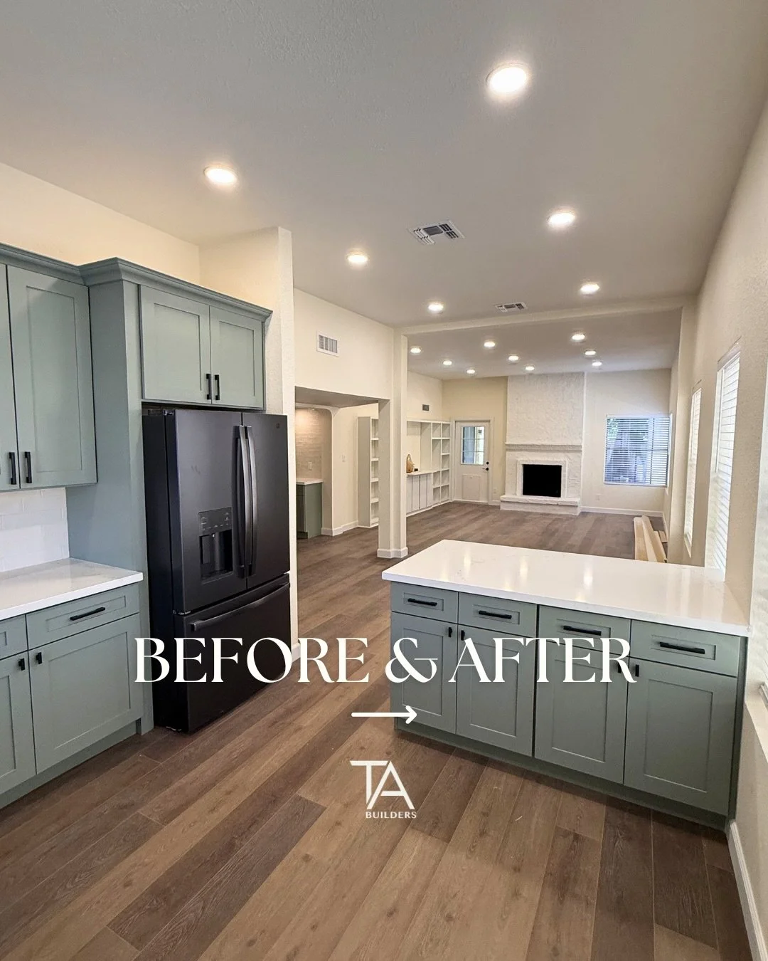 From dated to dream-worthy ✨

What was once dark and divided is now bright, open, and built for modern living. Every transformation starts with a vision &mdash; and we love bringing it to life.

#BeforeAndAfter #HomeTransformation #TABuilders #Kitche