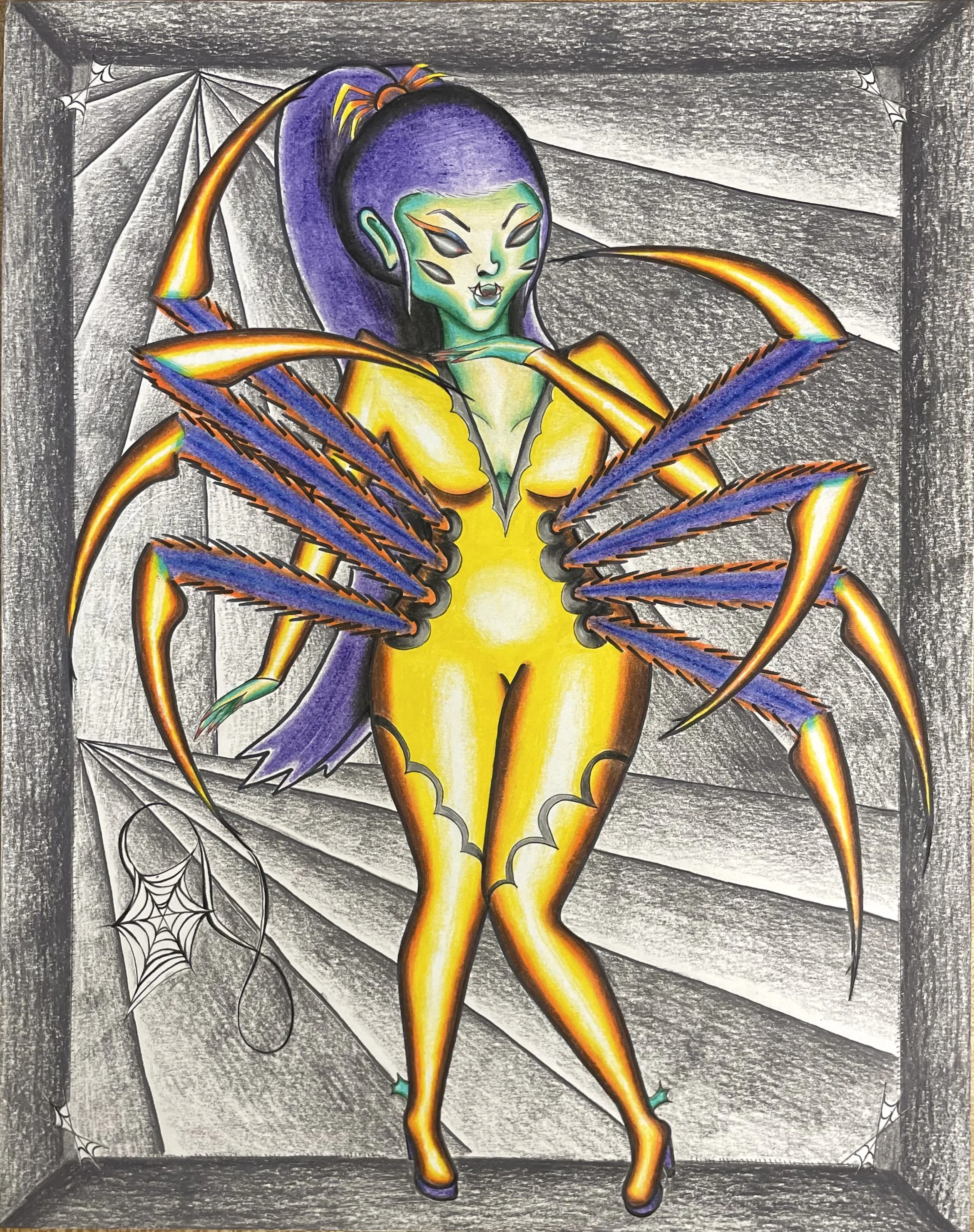 Jorōgumo, 11" x 14"