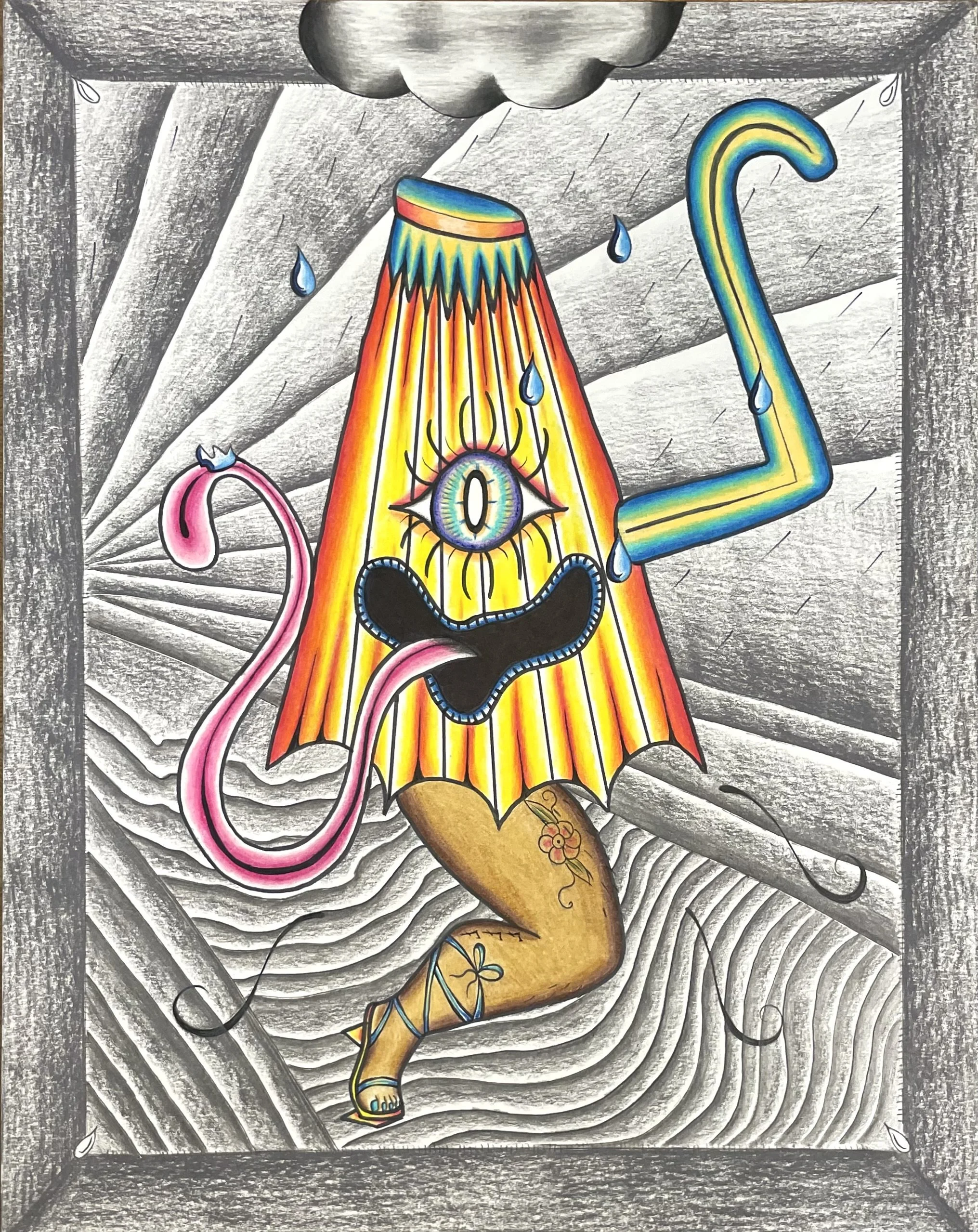 Kasa-obake, 11" x 14"