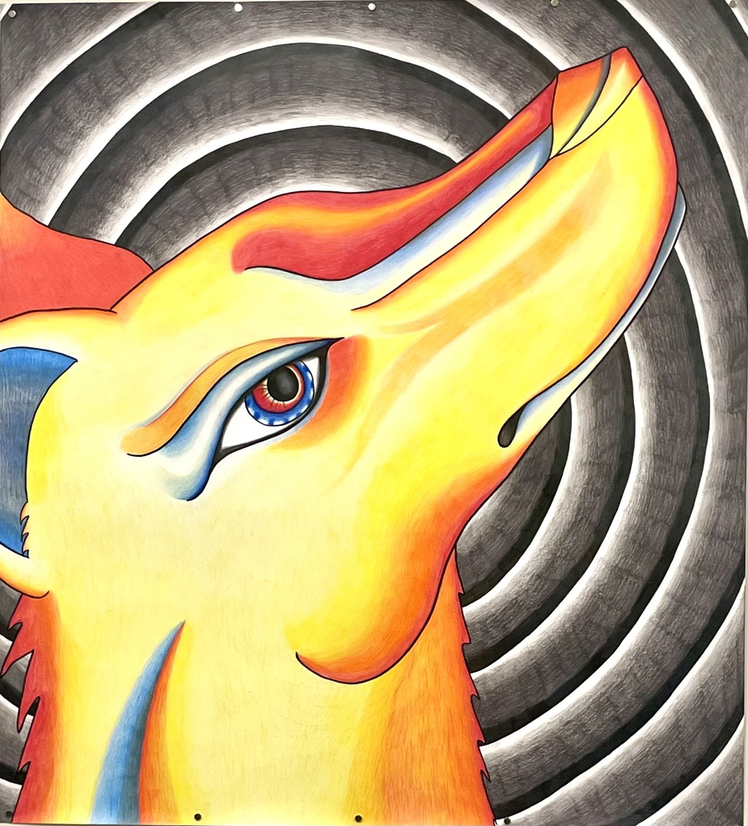 Ookii Kitsune, 42" x 46"