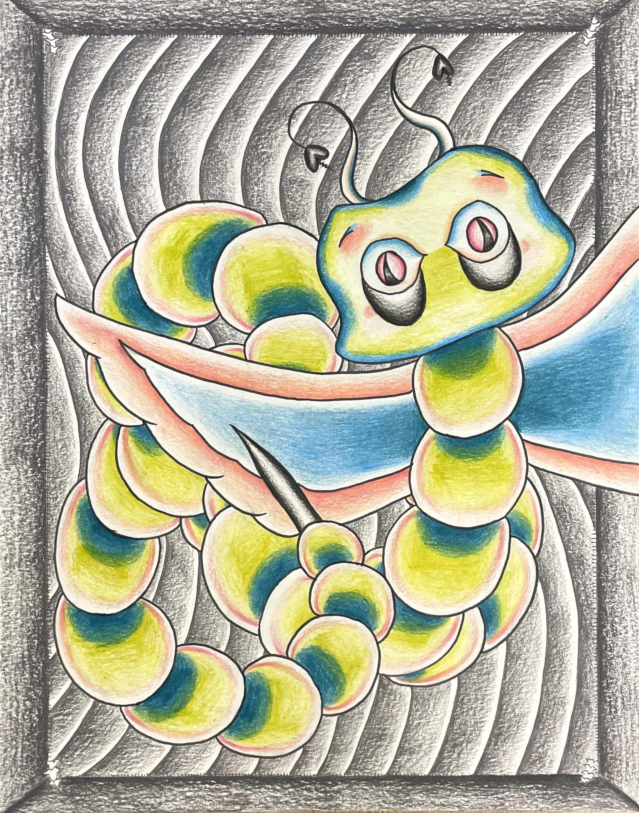 Koshinuke no mushi, 11" x 14"