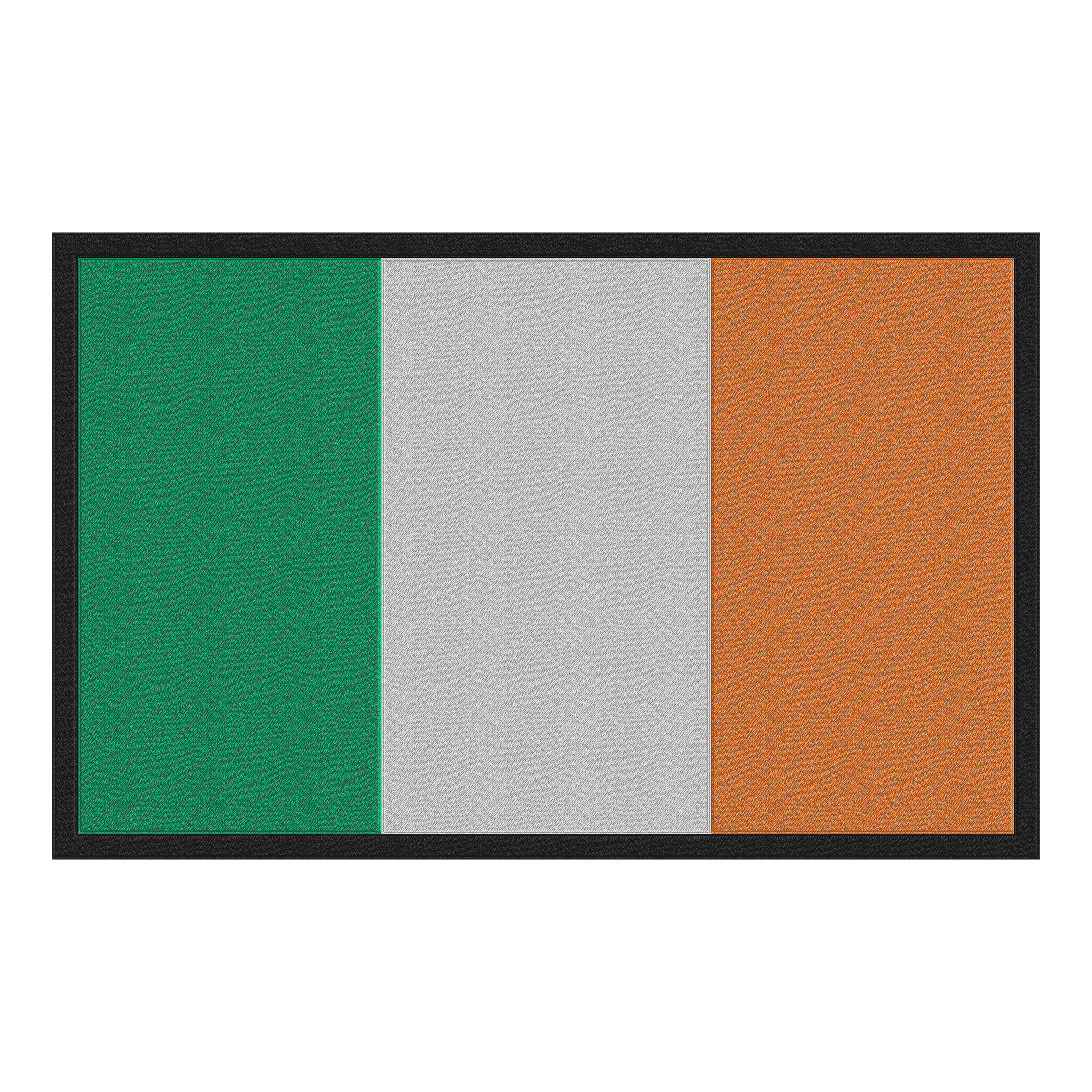 A screen displaying the flag of Italy, with three vertical stripes: green on the left, white in the middle, and red on the right.