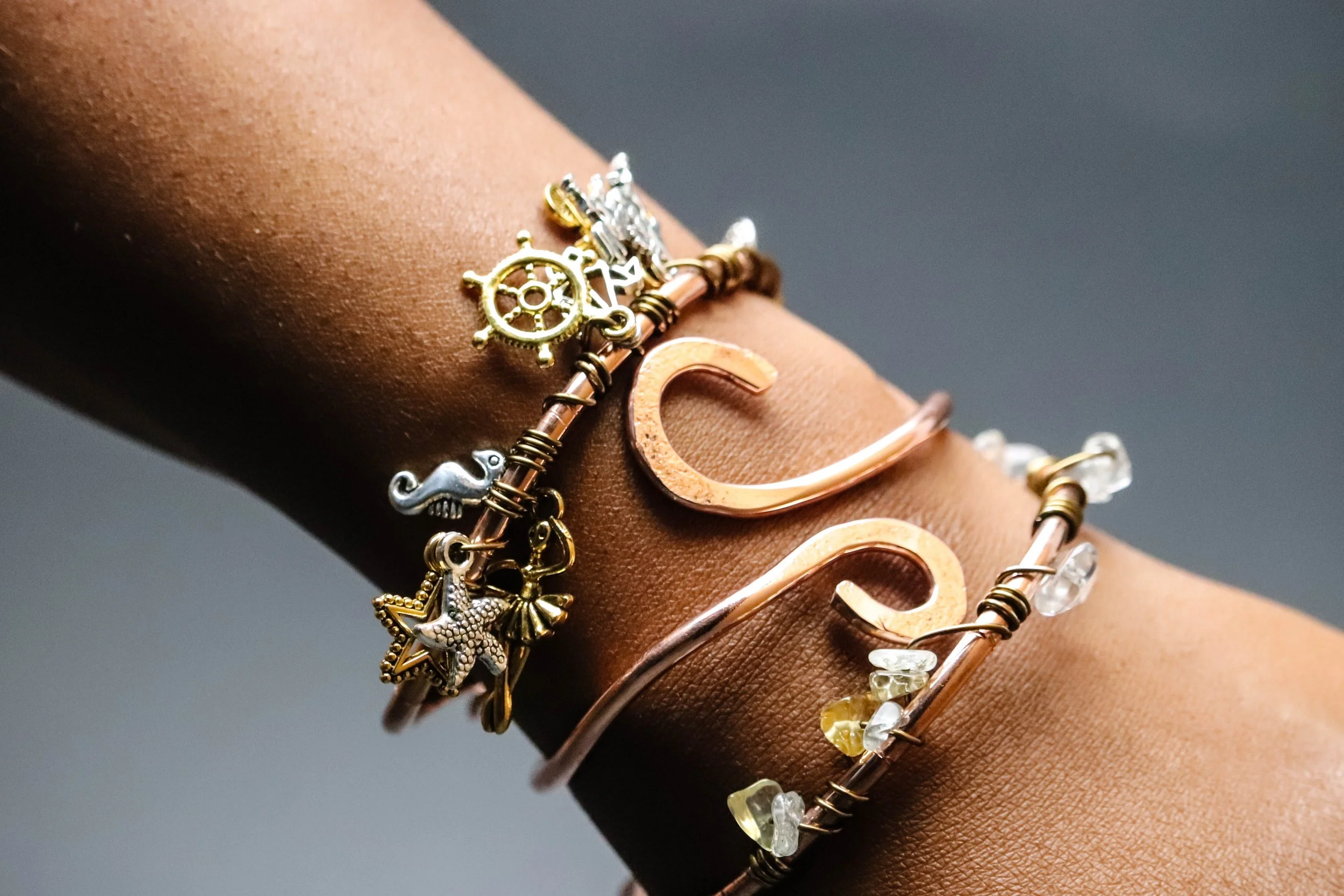 Copper Charm bracelet