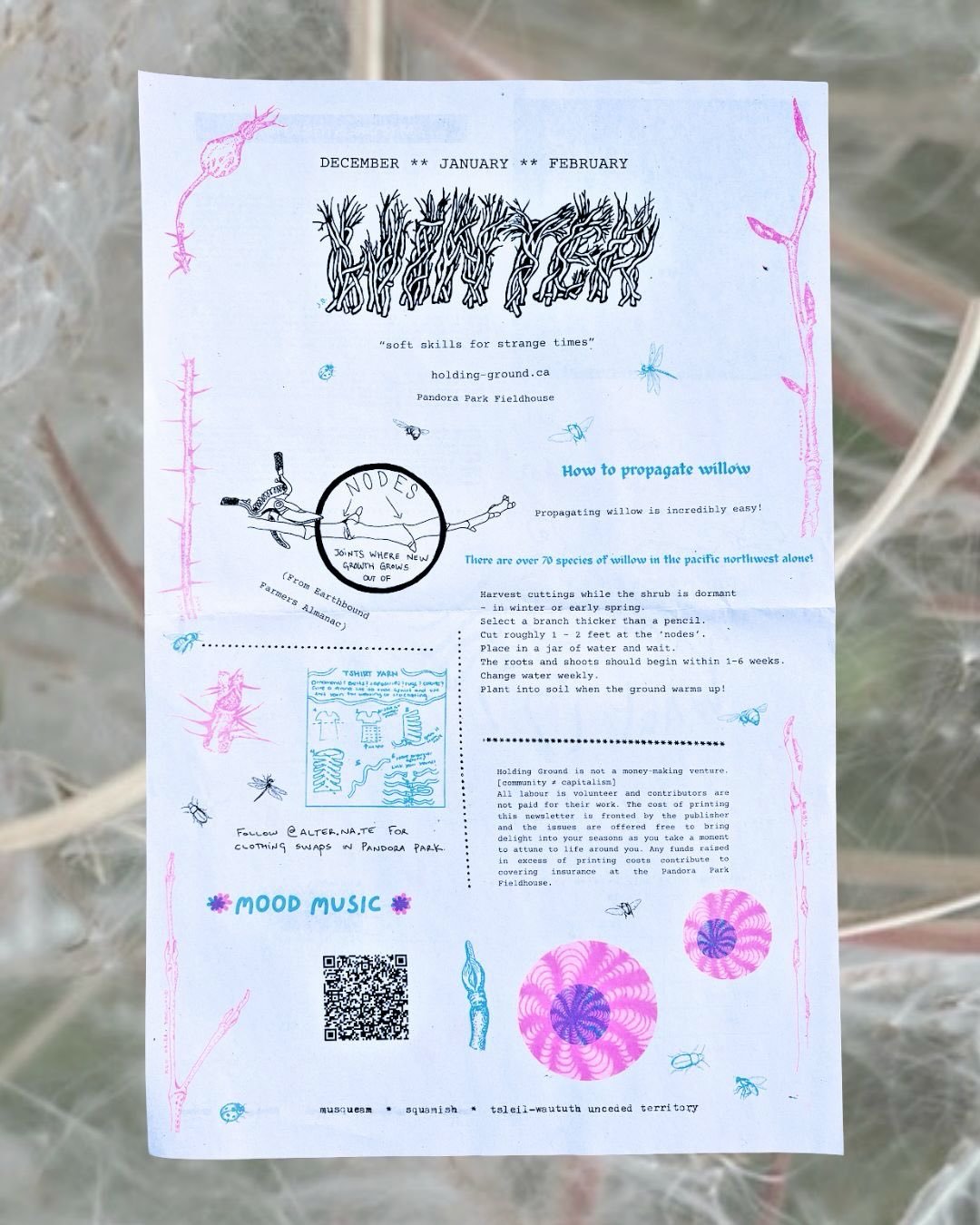 Holding Ground is moving into Year 2 at the Pandora Park Fieldhouse for our residency with @vanparkboard!

Slow n steady growing this project, learning how to divest from platforms &amp; systems&hellip; finding the ways we can continue to share knowl