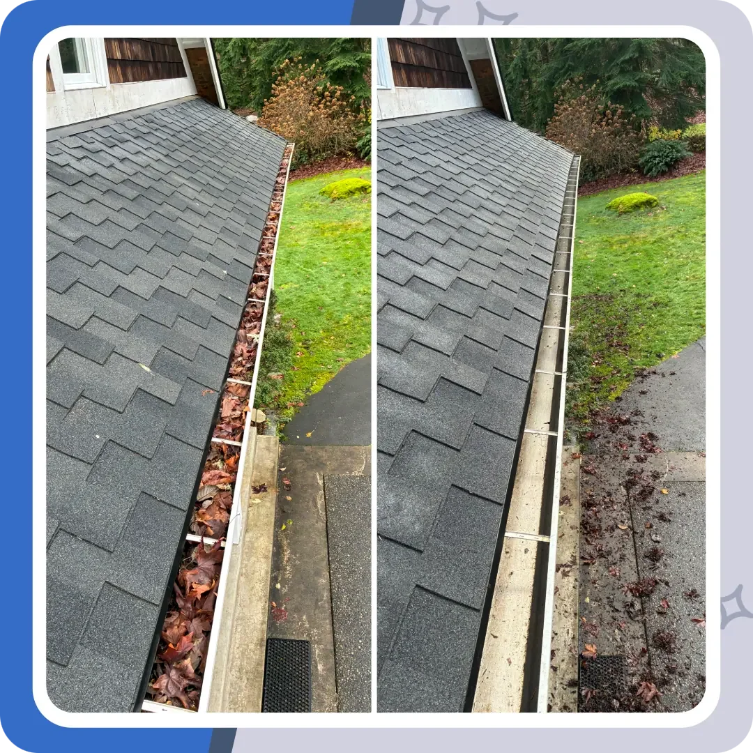 Gutter cleaning in North Bend, Washington